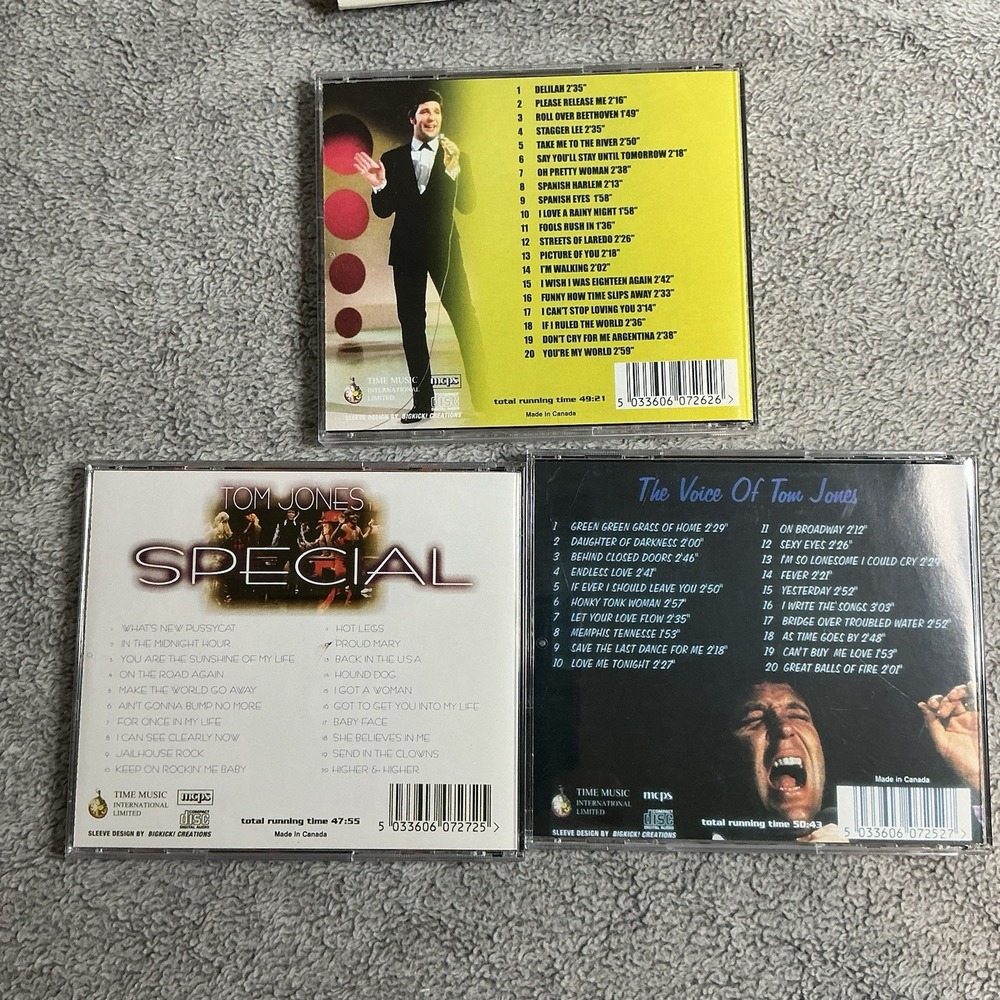 Tom Jones Greatest Hits 3 CD Collection 2000 Vintage - Picture 6 of 10